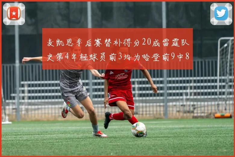 麦凯恩季后赛替补得分20成雷霆队史第4年轻球员前3均为哈登前9中8席次占据